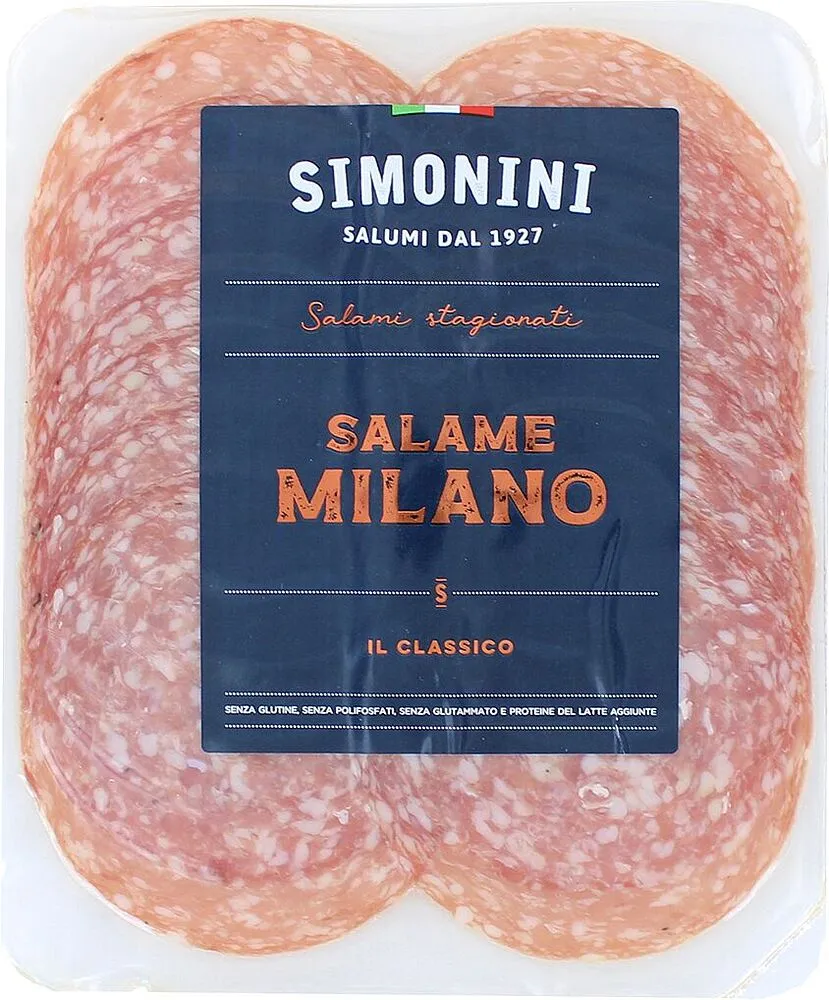 Երշիկ սալյամի կտրատած «Simonini Milano» 100գ
