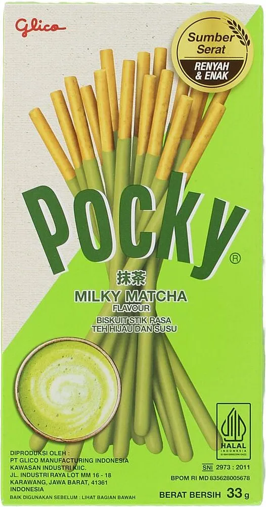 Թխվածքաբլիթ մաչա կանաչ թեյի «Pocky» 33գ