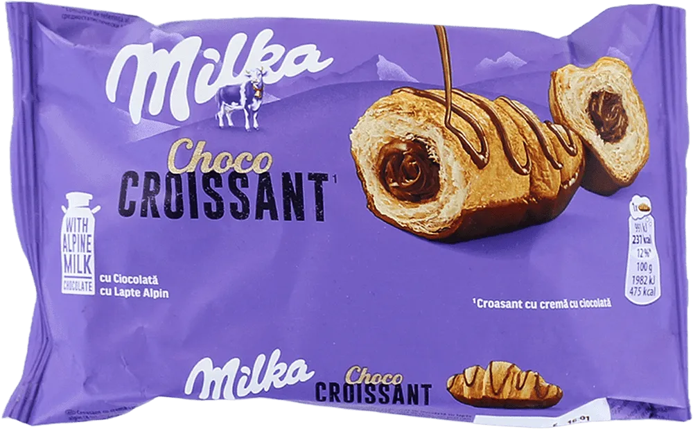 Կրուասան շոկոլադե միջուկով «Milka Choco» 50գ