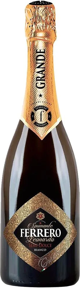 Փրփրուն գինի «Ferrero Leonardo Semidolce Bianco» 0.75լ