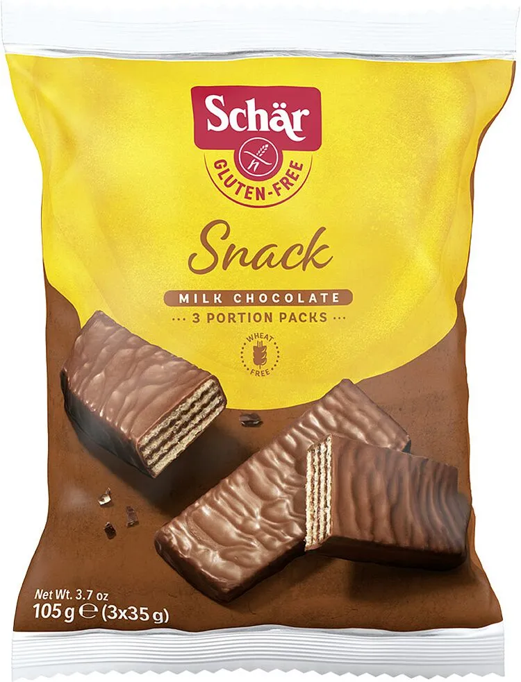 Վաֆլի՝ պնդուկով «Schar» 105գ