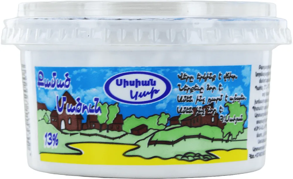 Մածուն քամած «Սիսիան Կաթ» 180գ, յուղայնությունը՝ 13%