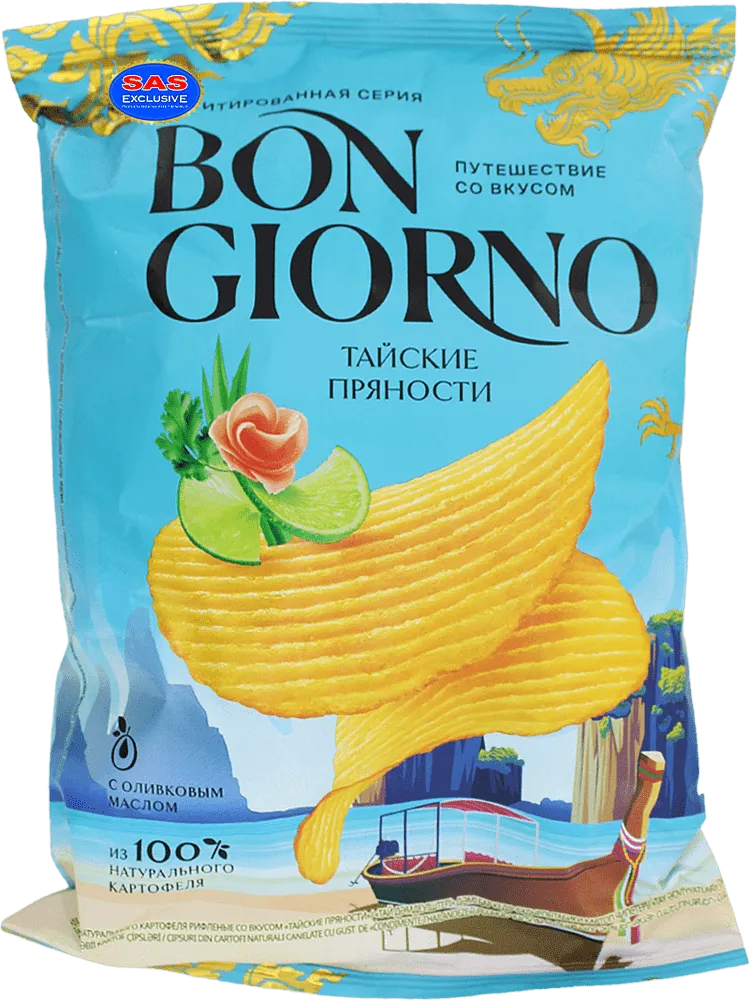 Չիպս համեմունքների «Bon Giorno» 120գ
