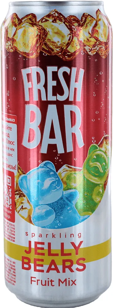 Ոչ ալկոհոլային ըմպելիք դոնդողե կտորներով «Fresh Bar» 0.45լ