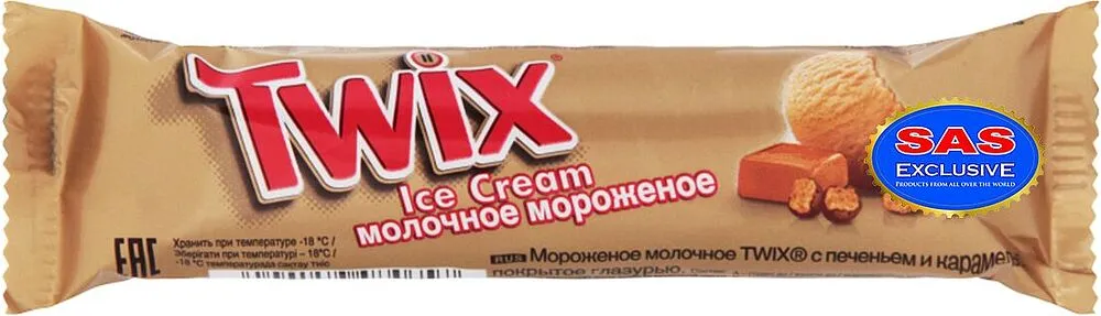 Պաղպաղակ սերուցքային «Twix» 39.6գ