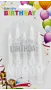 Մոմ ծննդյան «Happy Birthday» 5 հատ