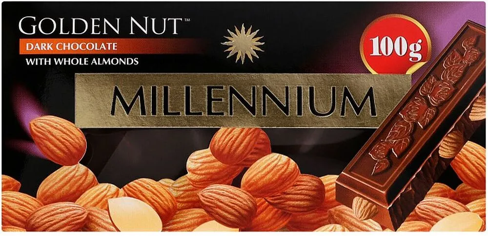 Շոկոլադե սալիկ նուշով «Millennium» 100գ
