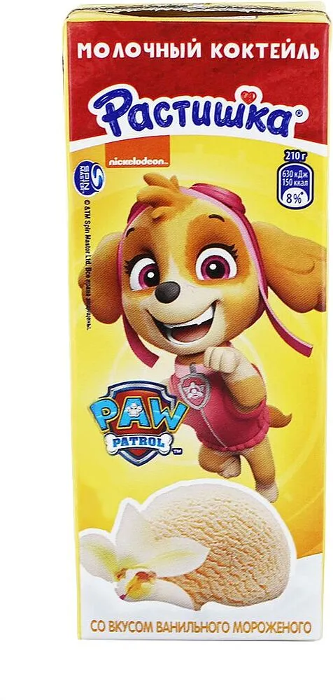 Կոկտեյլ կաթնային «Danone Растишка» 210մլ Վանիլ