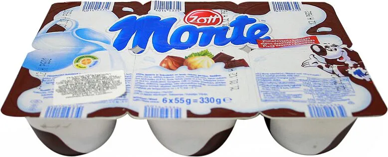Աղանդեր կաթնային «Zott Monte» 55գ, յուղայնությունը` 13.3%