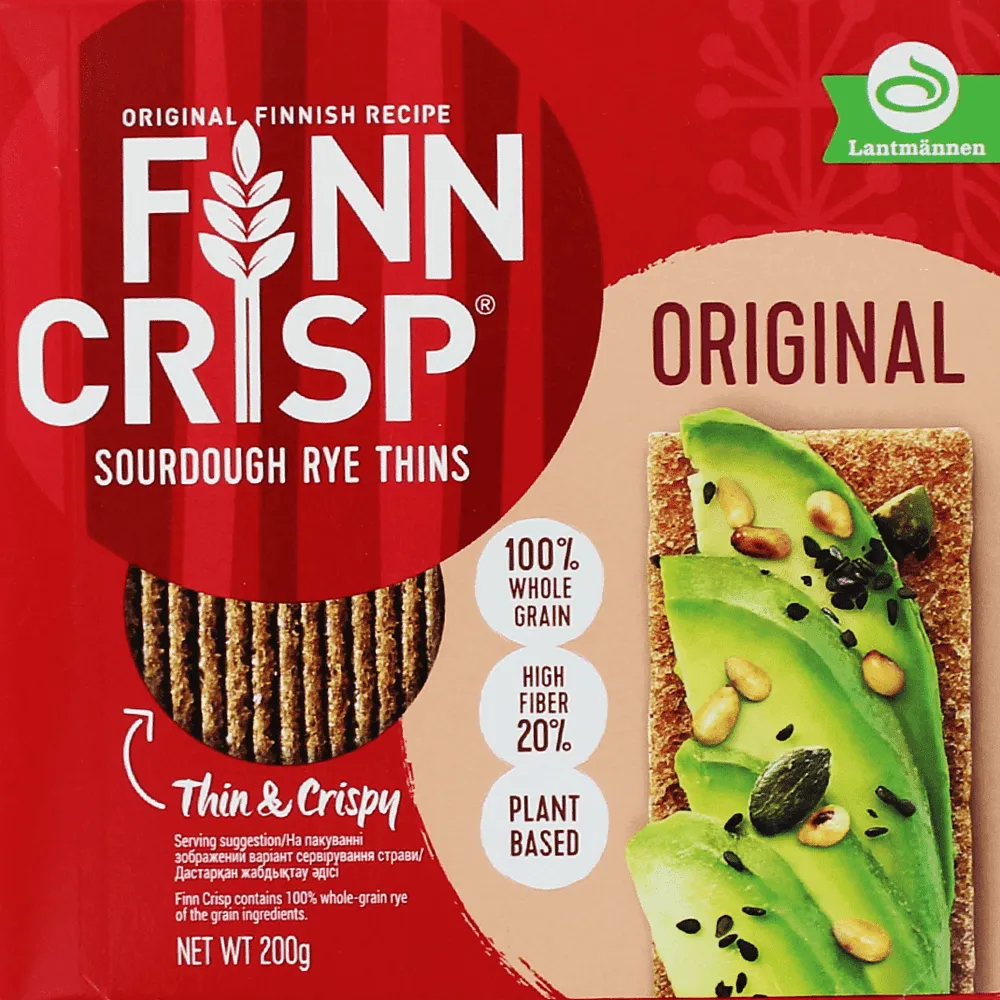 Խրթխրթան հացեր տարեկանի «Finn Crisp Original» 200գ
