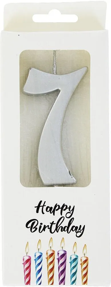 Մոմ ծննդյան «Happy Birthday» N7
