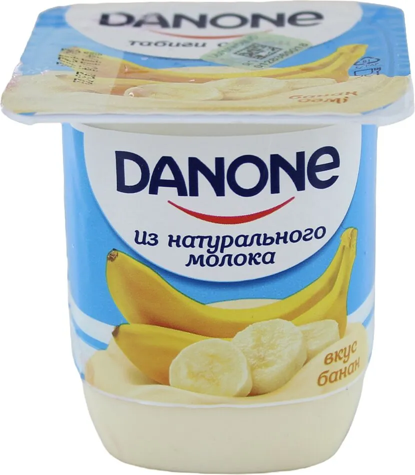Յոգուրտային արտադրանք բանանի համով «Danone» 100գ, յուղայնությունը՝ 1,2%