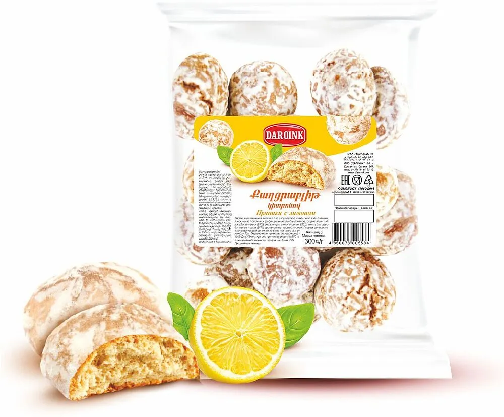 Քաղցրաբլիթ կիտրոնով «Դարոյնք» 300գ
