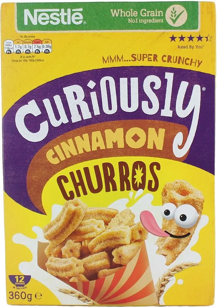 Պատրաստի նախաճաշ «Nestle Churros» 360գ