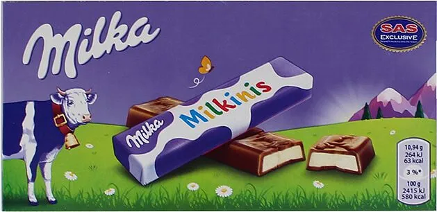 Շոկոլադե սալիկ կաթնային միջուկով «Milka Milkinis» 87.5գ