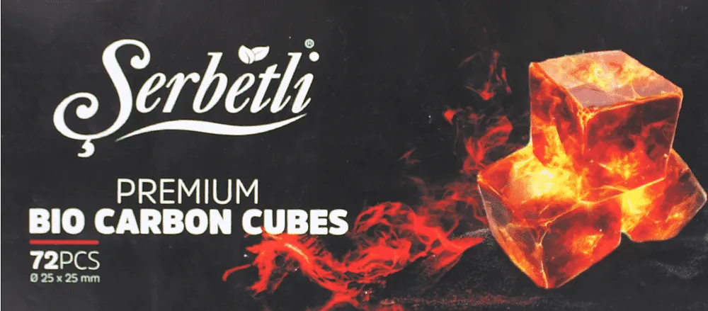 Ածուխ նարգիլեի «Serbetli Premium Bio» 72 հատ