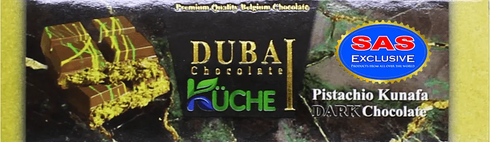 Շոկոլադե սալիկ պիստակով և կունաֆայով «Kuche Dubai Dark» 40գ