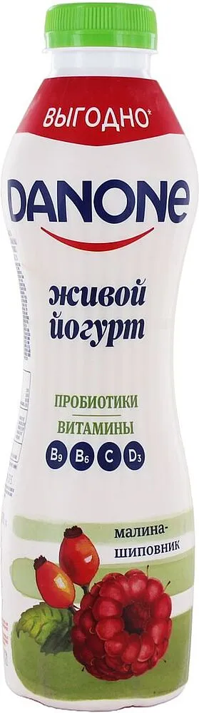Յոգուրտ ըմպելի ազնվամորիով և մասուրով «Danone» 670գ, յուղայնությունը՝ 1.2%