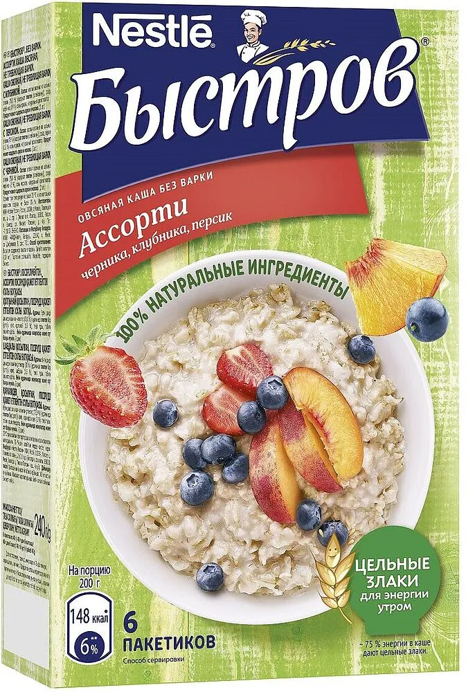 Շիլա վարսակի «Nestle Быстров» 240գ
