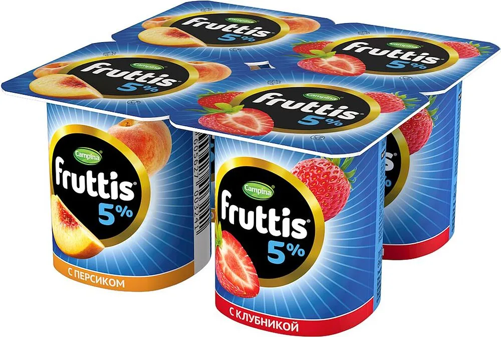 Յոգուրտային արտադրանք մրգային «Campina Fruttis» 115գ, յուղայնությունը` 5%