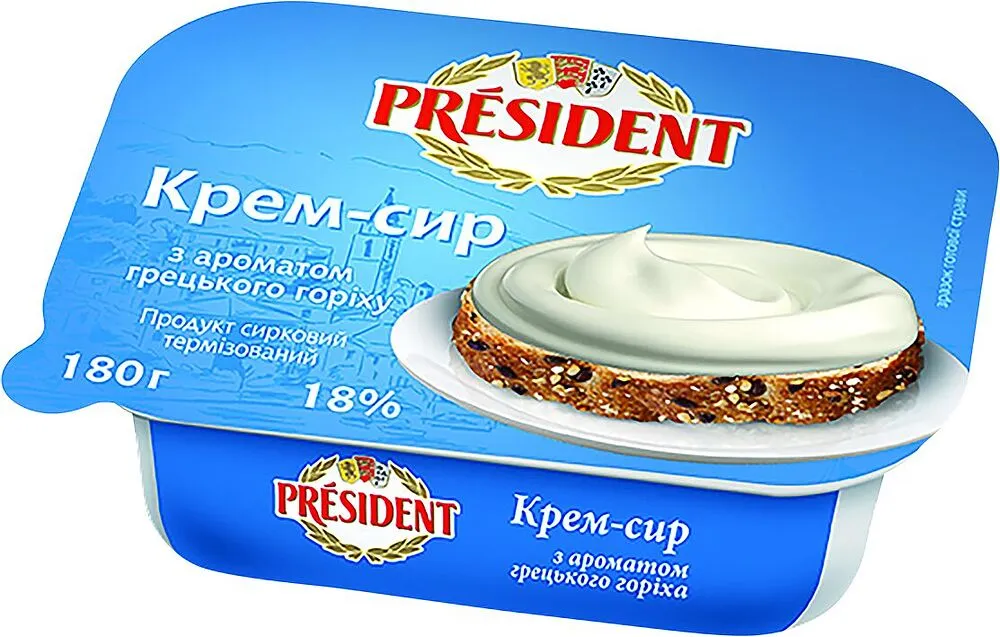 Պանիր սերուցքային «President» 180գ