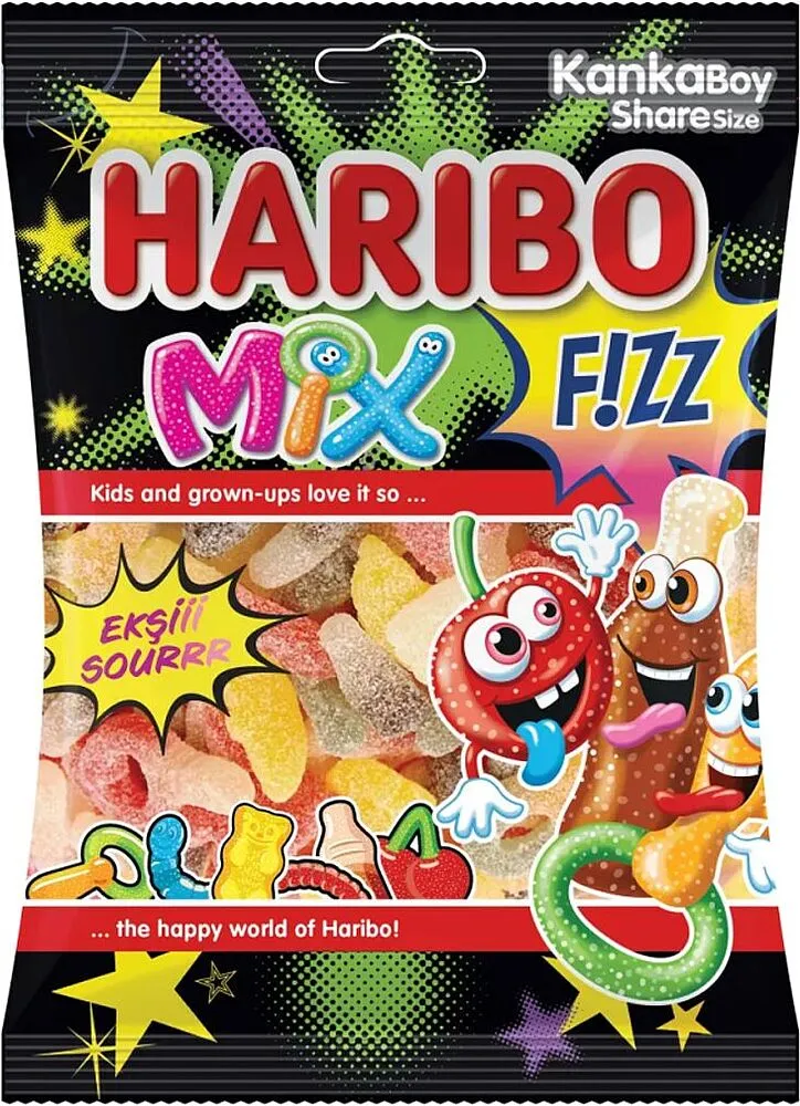Դոնդողե կոնֆետներ «Haribo Fizz» 100գ