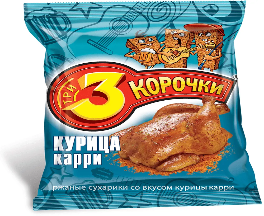 Չորահաց հավի «3 Корочки» 40գ