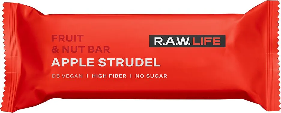 Ընկուզային-մրգային բատոն «R.A.W. LIFE» 47գ
