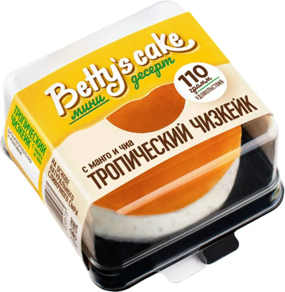 Չիզքեյք մանգոյով և չիայով սառեցված «Betty`s Cake» 100գ