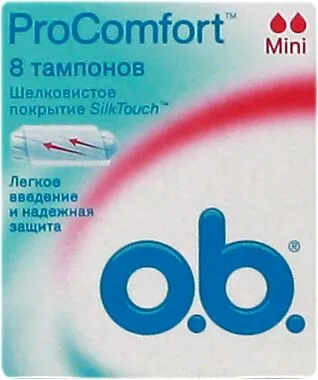 Ներդիրներ «o.b. Silk Touch Pro Comfort Mini» 8հատ