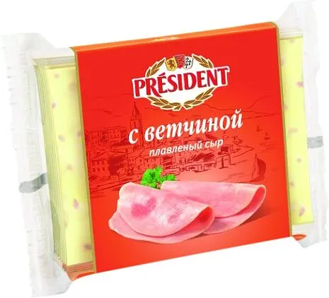 Պանիր հալած խոզապուխտով «President» 150գ