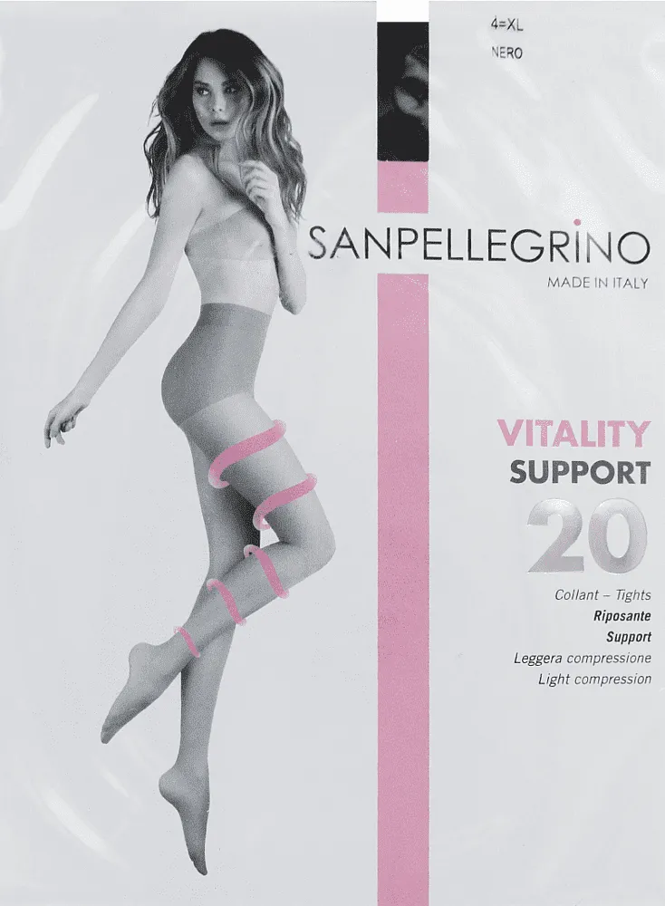 Զուգագուլպա սև «Sanpellegrino Vitality Support 20 Den N4»

