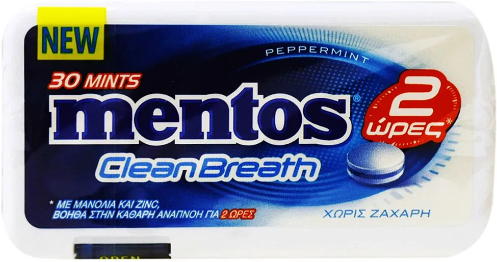 Սառնաշաքար կծու անանուխի «Mentos» 21գ