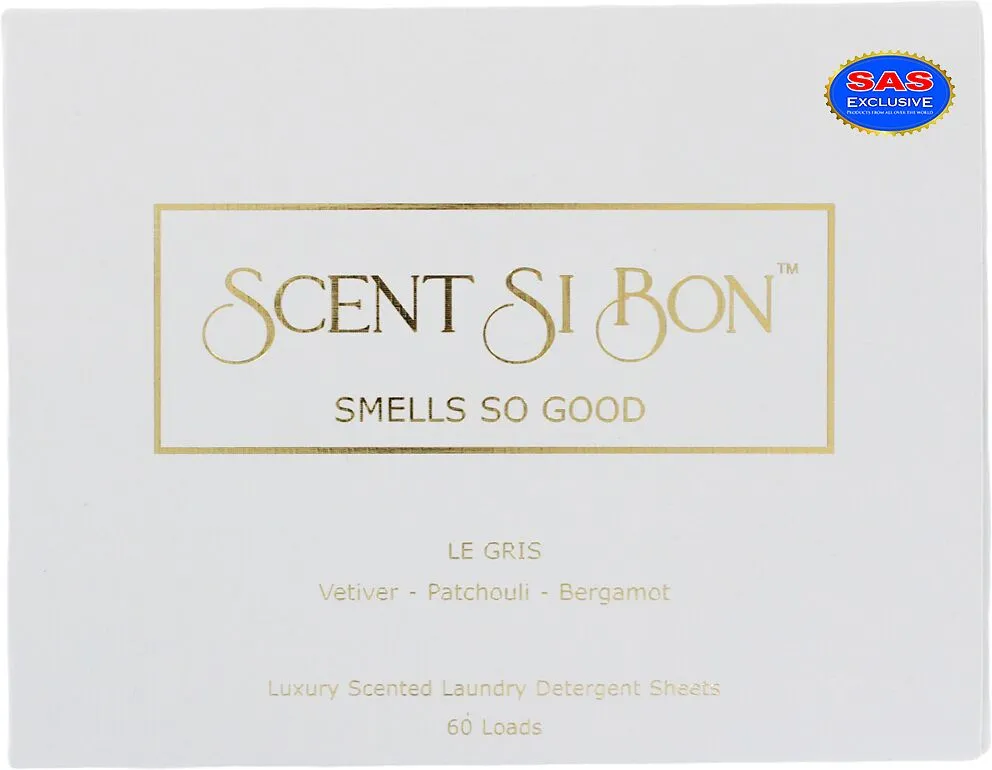 Լվացքի փոշու թերթիկներ «Scent Si Bon Le Gris» 60հատ