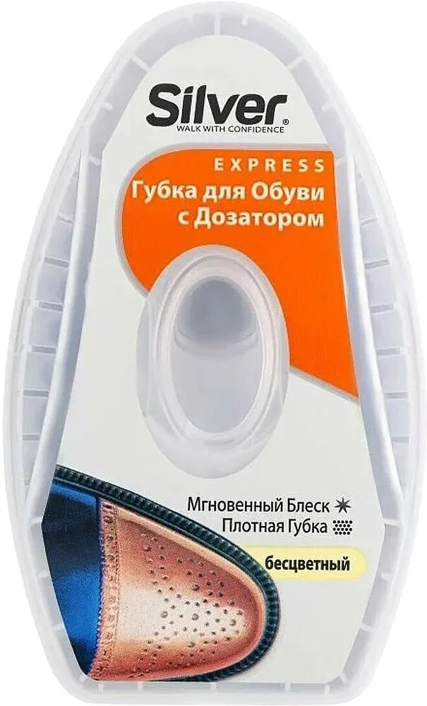 Կոշիկի սպունգ անգույն «Silver» 6մլ