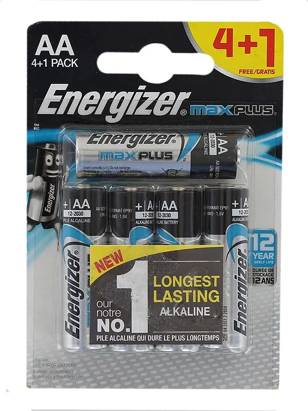Էլեկտրական մարտկոց «Energizer max plus AA LR6» 5հատ