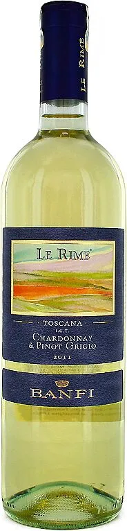 Գինի սպիտակ «Banfi Le Rime Toscana» 0.75լ 
