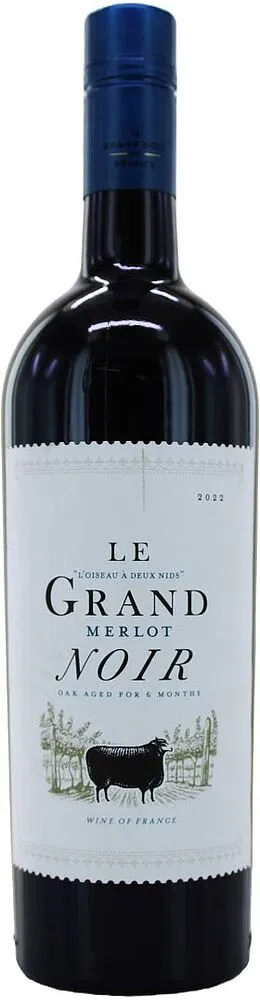 Գինի կարմիր «Le Grand Noir Merlot» 0.75լ