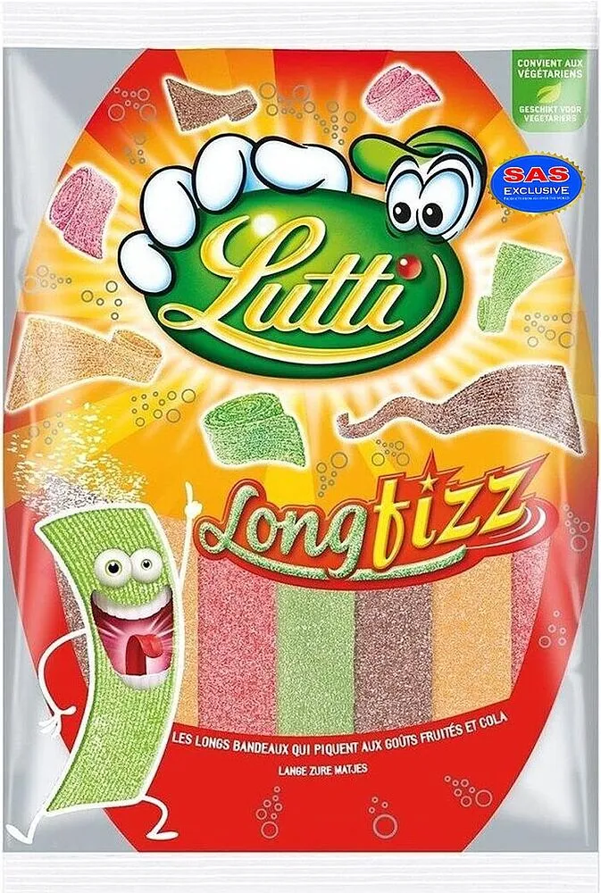 Դոնդողե կոնֆետներ «Lutti Long Fizz» 200գ
