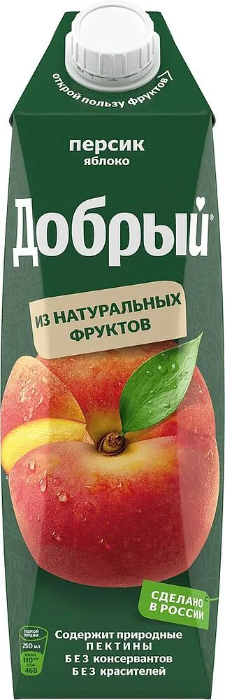 Հյութ դեղձի և խնձորի «Добрый» 1լ