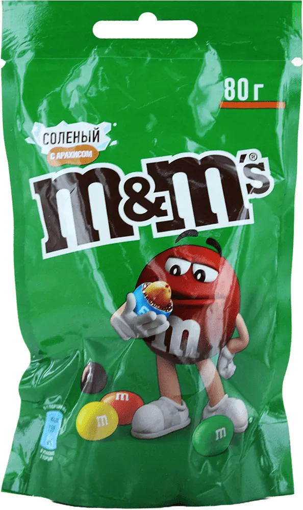 Դրաժե շոկոլադե աղի գետնանուշով «M&M's» 80գ