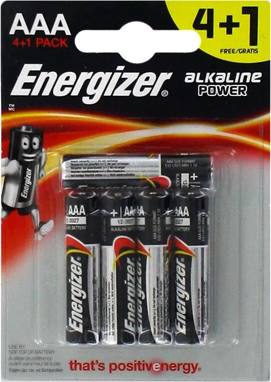Էլեկտրական մարտկոց «Energizer AAA LR03» 5հատ
