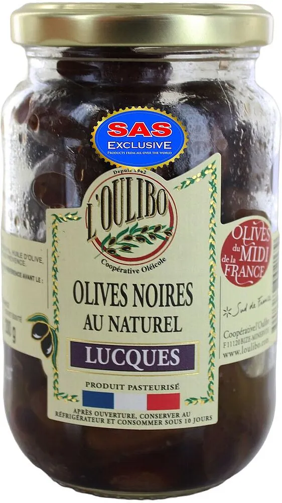 Ձիթապտուղ սև կորիզով «L'oulibo Lucques» 200գ