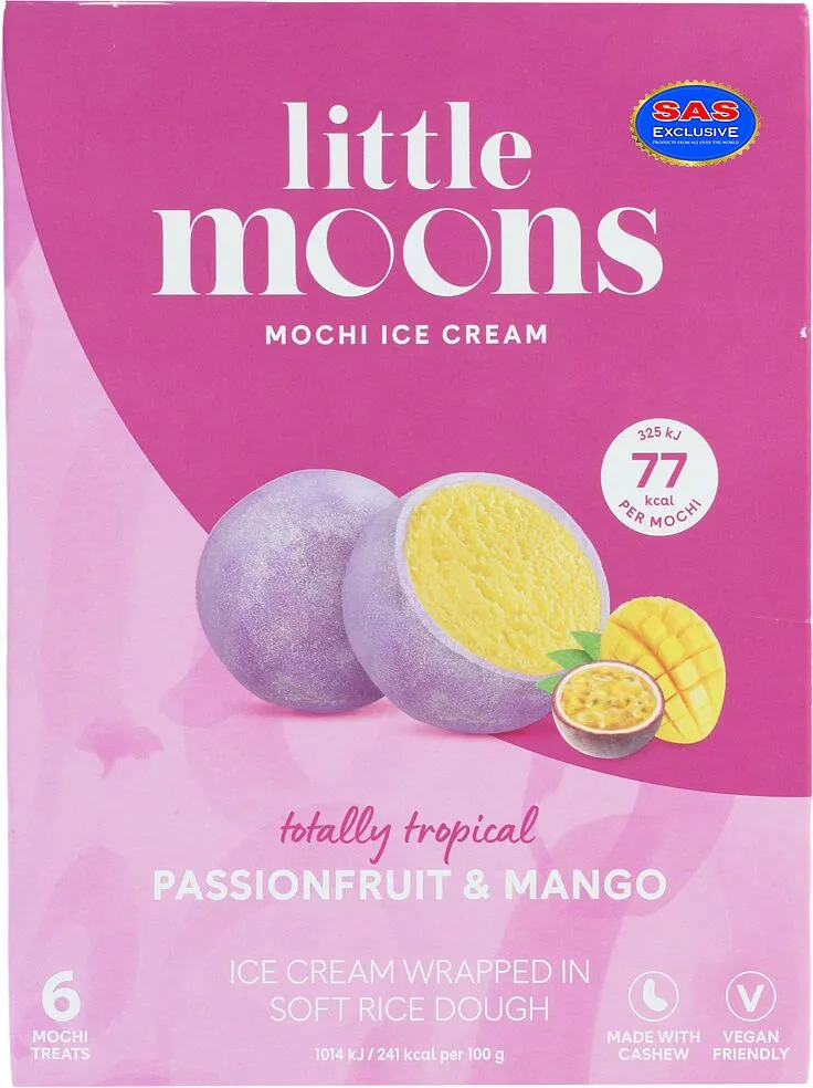 Պաղպաղակ մարակույայի և մանգոյի «Little Moons» 192գ